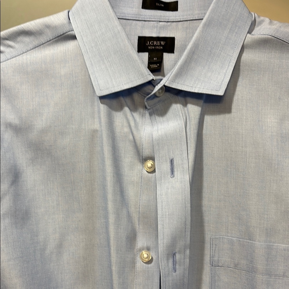 J. Crew Blue Dress Shirt Classic Button-Down